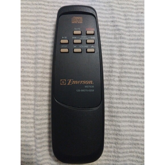 OEM Emerson  MS7638 CD Player Remote Control - Tested & Works - Picture 1 of 4